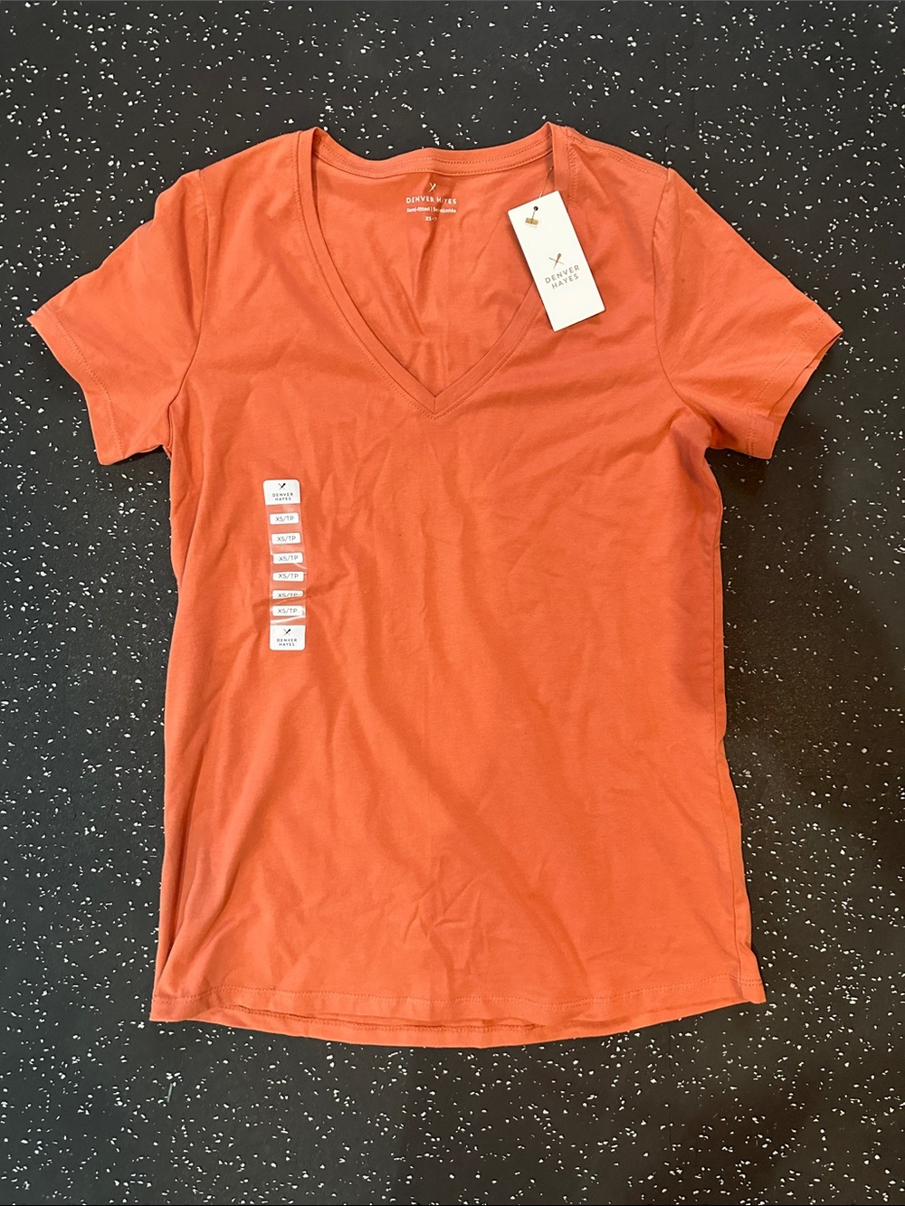 Brand New Denver Hayes Short Sleeve V-Neck Tee